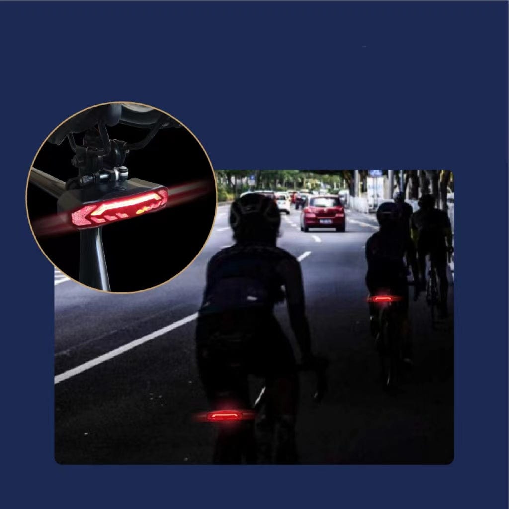 shop.plusyouclub 0 Bike Smart Brake Taillight USB Charging Alarm LED Taillight Waterproof