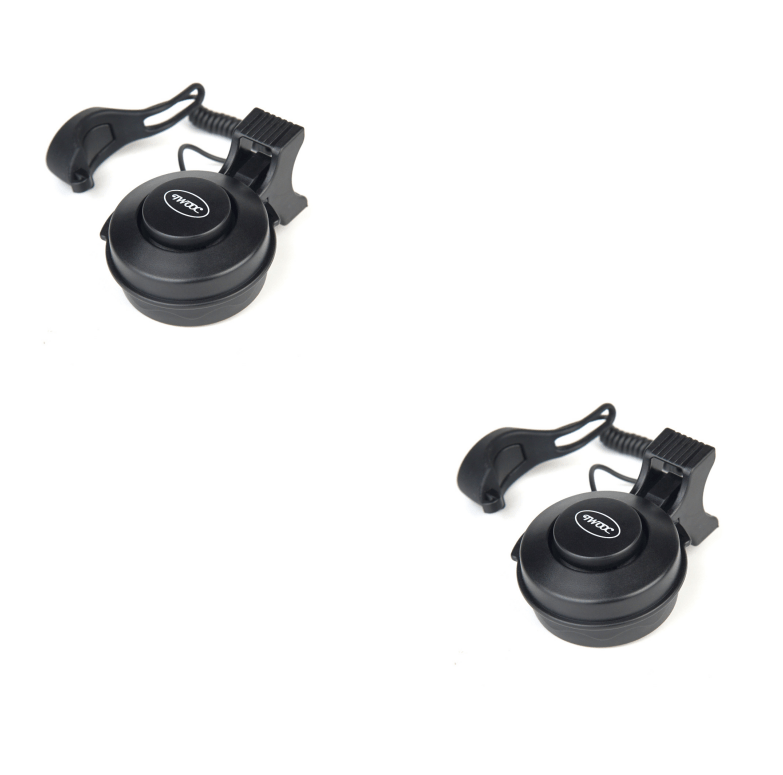 shop.plusyouclub 0 Black 2pc Bicycle Electric Bell