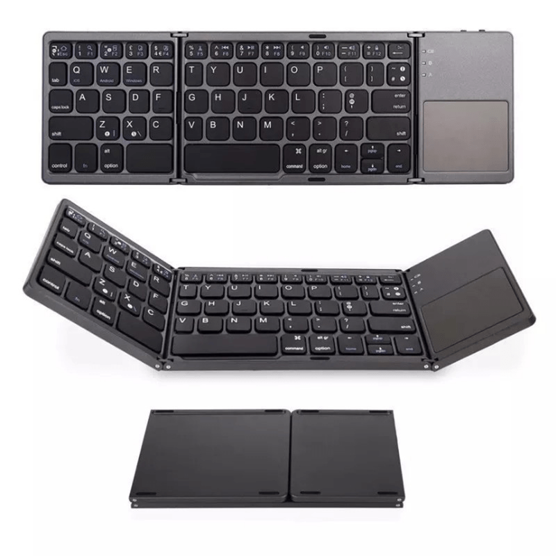 shop.plusyouclub 0 Black Foldable Keyboard With Bluetooth