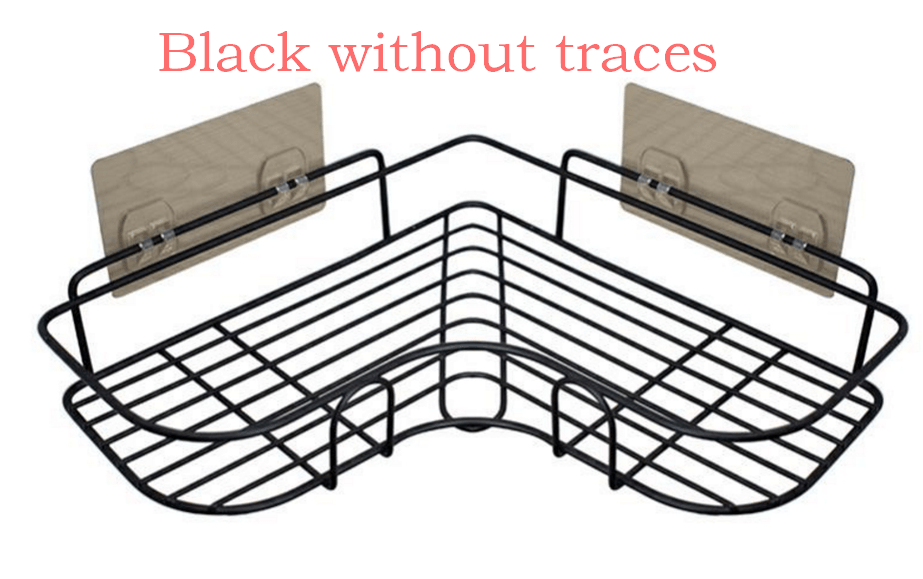 shop.plusyouclub 0 Black without traces Bathroom Corner Storage Rack