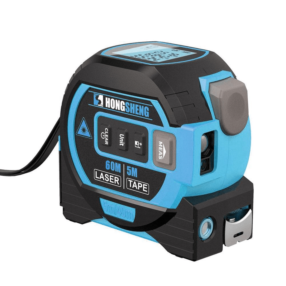 shop.plusyouclub 0 Blue Black - 40m Laser Distance Measuring Tape