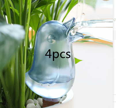 shop.plusyouclub 0 Blue4pcs Potted Plant Waterers Spike for Houseplant Garden Automatic Watering Tool Cute Birds Indoor Drip Irrigation Watering System Kit
