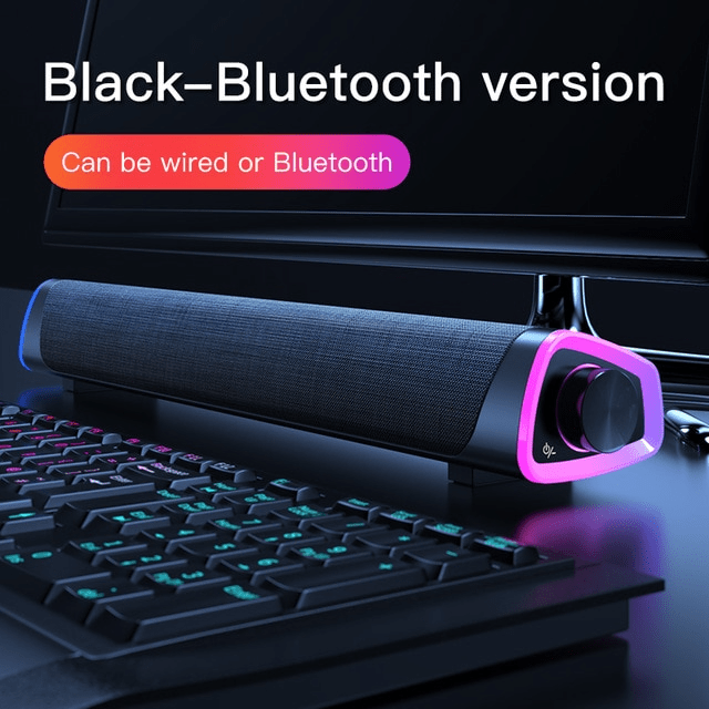 shop.plusyouclub 0 Bluetooth black / USB Mini Computer Speakers