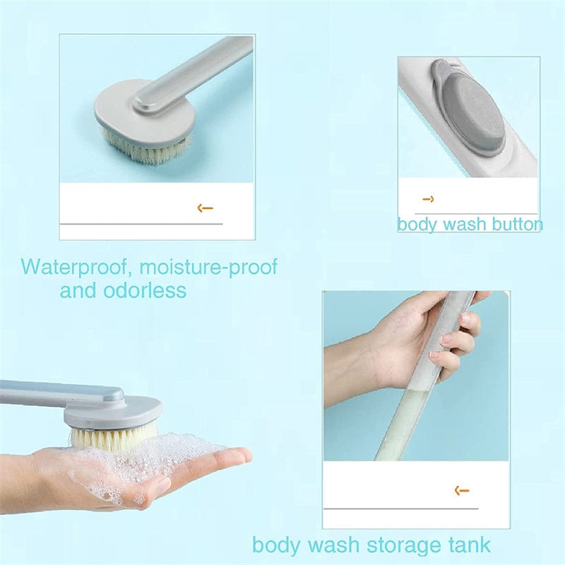 shop.plusyouclub 0 Dual-purpose Shower Brush Multifunctional Detachable Bath Brush Back Body Bath Shower Sponge Scrubber Brushes With Handle Massager Bathroom Brush Gadgets