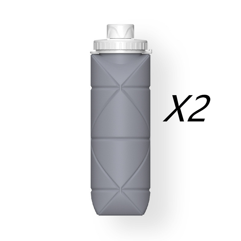shop.plusyouclub 0 Grey / 2PCS600ml Foldable Travel Water Bottle