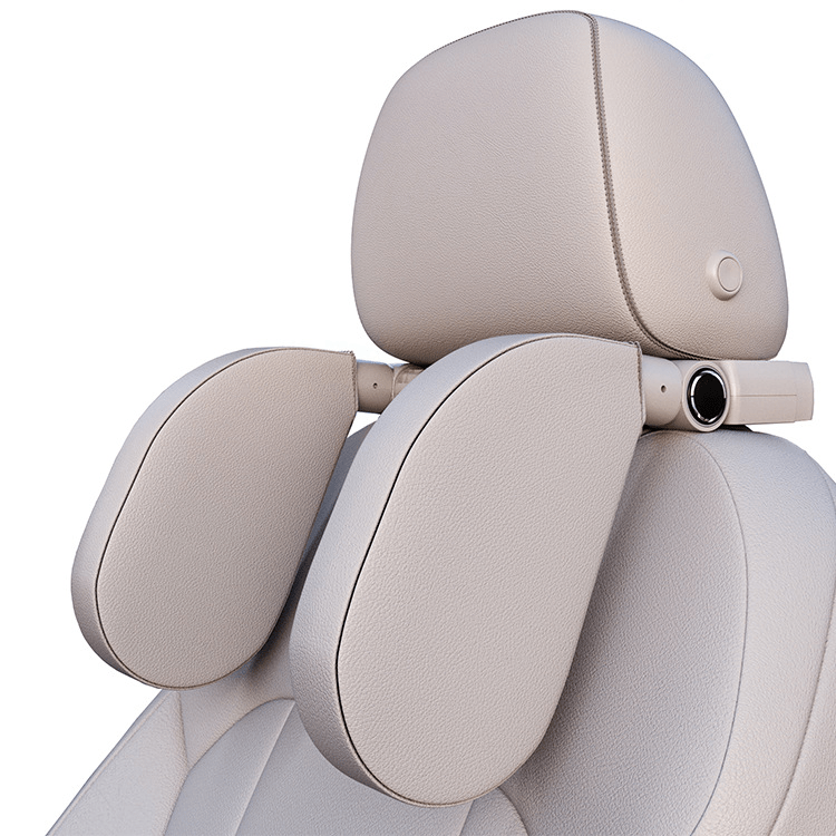 shop.plusyouclub 0 Grey Car Seat Headrest Pillow