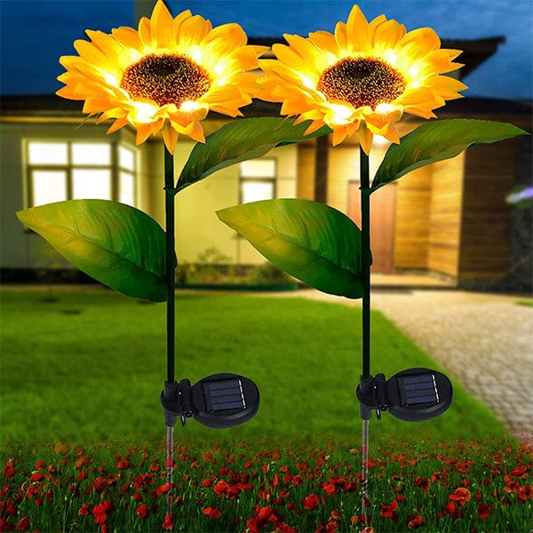 shop.plusyouclub 0 LED Solar Light Sunflower Decoration