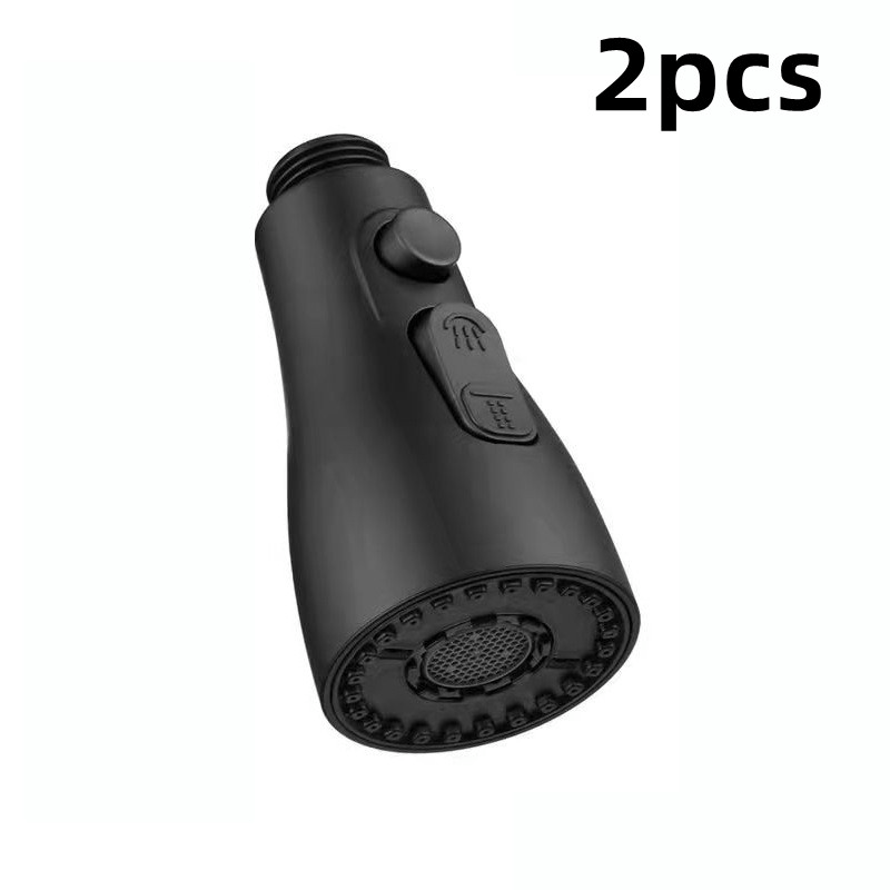 shop.plusyouclub 0 Matte black / B / 2Pcs Pressurized Anti-Splash Faucet Sprayer