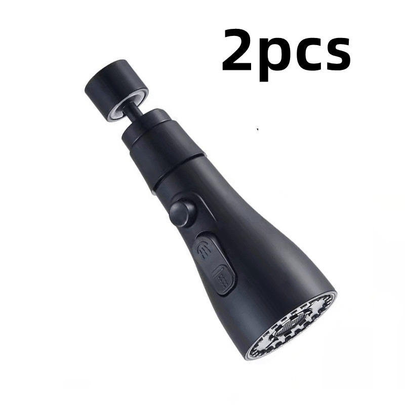 shop.plusyouclub 0 Matte black / C / 2Pcs Pressurized Anti-Splash Faucet Sprayer
