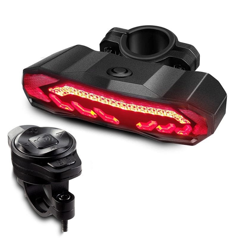 shop.plusyouclub 0 New remote control / USB Bike Smart Brake Taillight USB Charging Alarm LED Taillight Waterproof