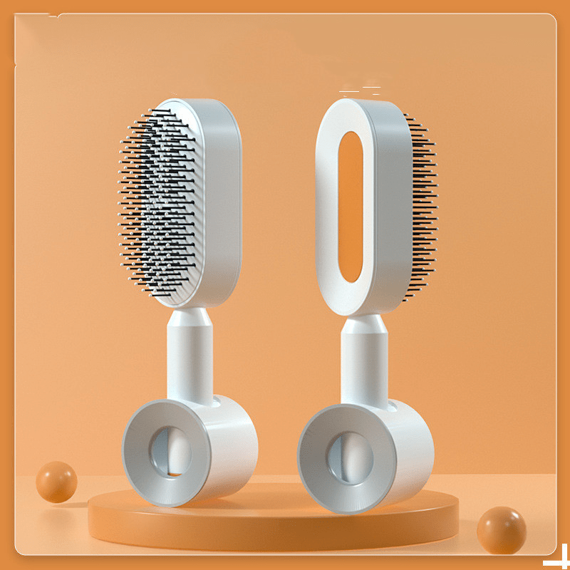 shop.plusyouclub 0 Orangeset Self Cleaning Hair Brush