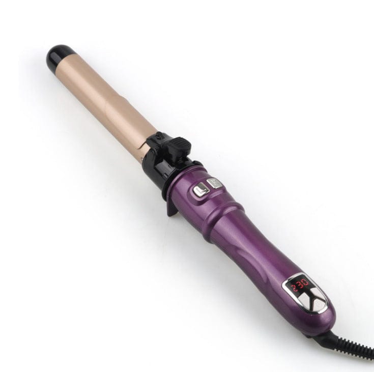 shop.plusyouclub 0 Purple 28mm / EU LCD Temperature Controlled Automatic Hair Curler
