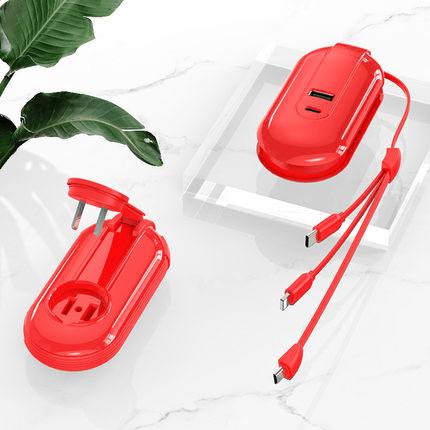 shop.plusyouclub 0 Red / 220VUS All-In-One Traveler's Phone Charger