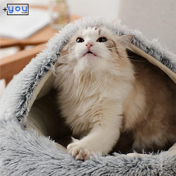 shop.plusyouclub 0 Round Plush Bed For Pets