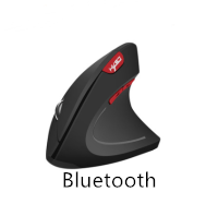 shop.plusyouclub 0 T24 / Black Wireless Vertical Computer Mouse