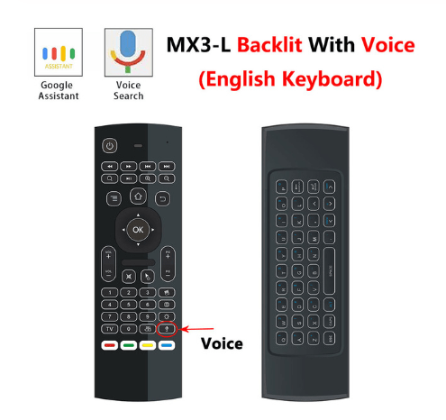 shop.plusyouclub 0 VoiceandBacklit Wireless Remote Control With Keyboard