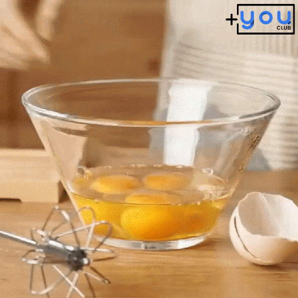 shop.plusyouclub 0 Semi-Automatic Stainless Steel Whisk