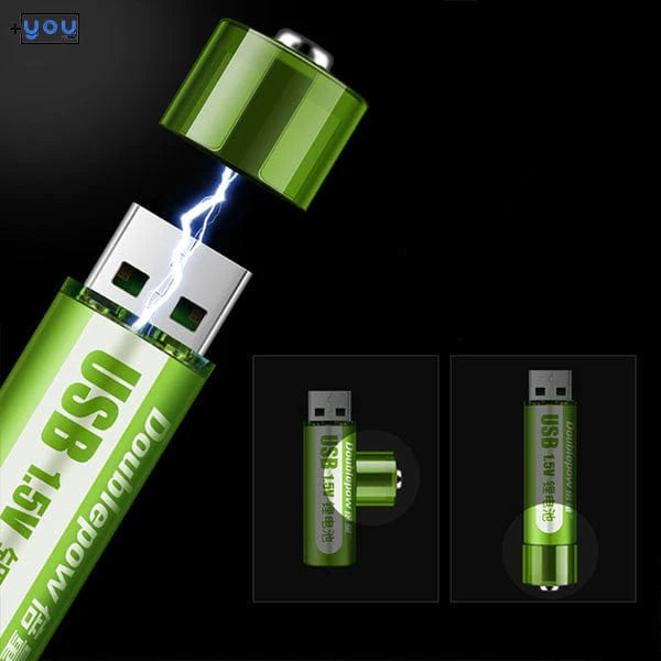 shop.plusyouclub 0 1PC / USB USB Rechargeable AA Batteries