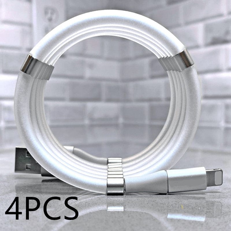 shop.plusyouclub 0 4PCS White / Iphone / 0.9m Magnetic data cable