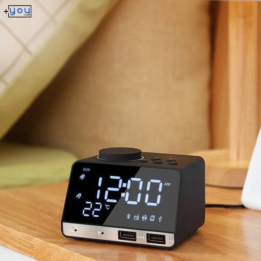 shop.plusyouclub 0 Alarm Clock With Mobile Charging And Radio Player
