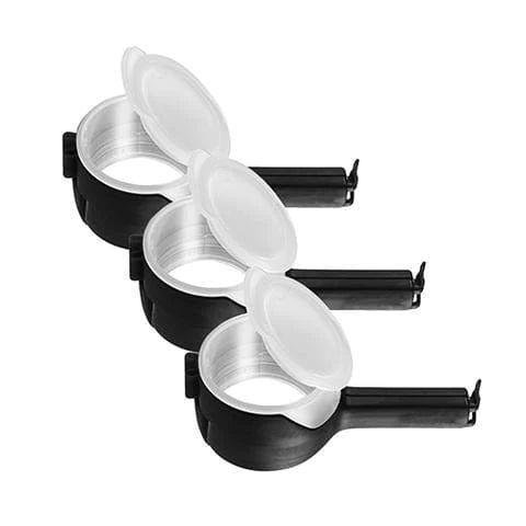 shop.plusyouclub 0 Black / 3pc Seal-And-Pour Food Storage Clips