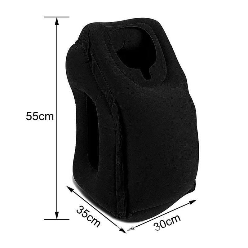 shop.plusyouclub 0 Black / 55cm / Blow Inflatable Cushion Travel Pillow The Most Diverse & Innovative Pillow for Traveling 2017 Airplane Pillows Neck Chin Head Support