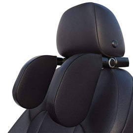 seemehappy Car Headrest Pillow for Driving,Shining Bowknot Car Pillow  Cute,Car Seat Neck Cushion, Set of 2 (Black)