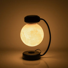 shop.plusyouclub 0 Black / EU 3D LED Moon Night Light Wireless Magnetic Levitating Rotating Floating Ball Lamp For School Office Bookshop Home Decoration