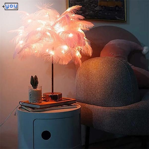 shop.plusyouclub 0 Feather Table Lamp