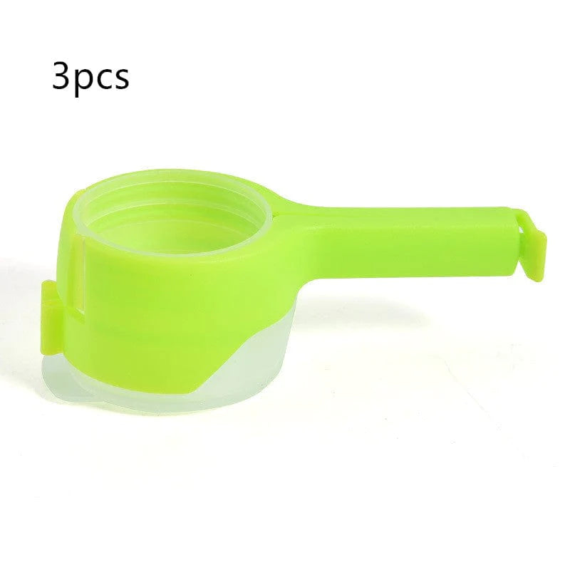 shop.plusyouclub 0 Green / 3pc Seal-And-Pour Food Storage Clips