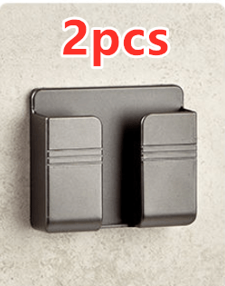 shop.plusyouclub 0 Grey2pcs Mobile Phone Charging Storage Rack Punch-free Sticky Storage Box