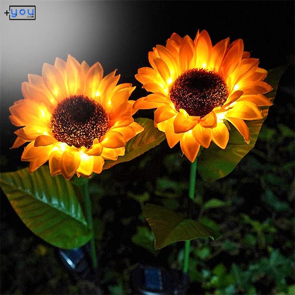 shop.plusyouclub 0 LED Solar Light Sunflower Decoration