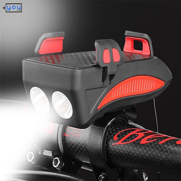 shop.plusyouclub 0 Motorcycle Phone Holder With Power Bank and Torch