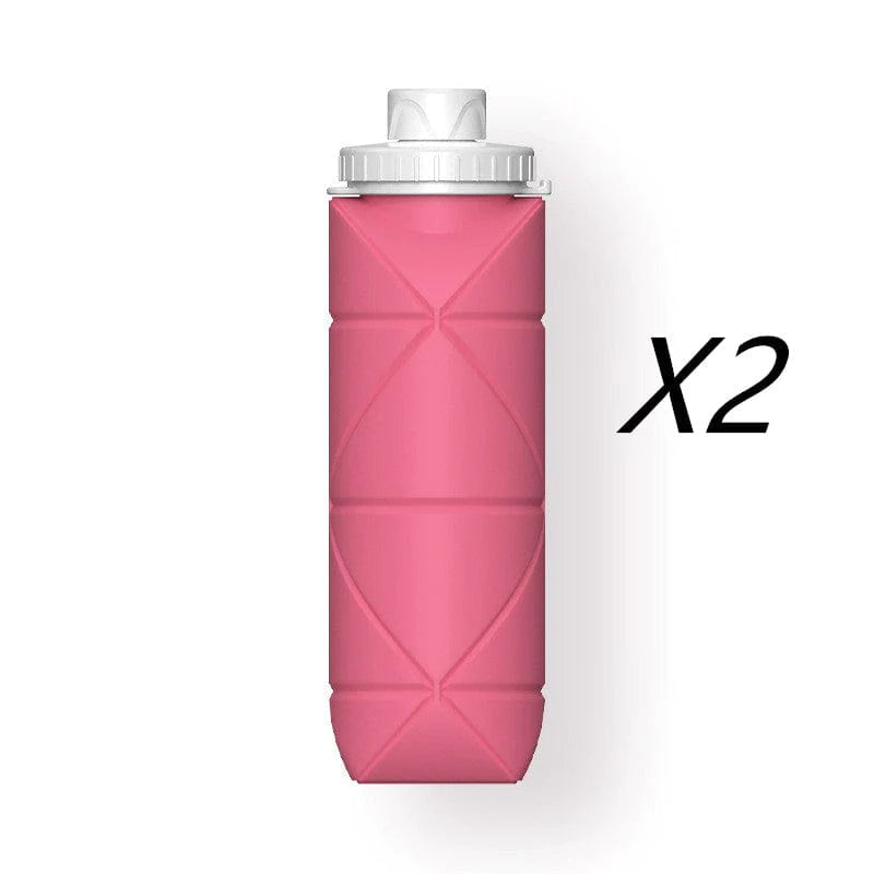 shop.plusyouclub 0 Pink / 2PCS600ml Foldable Travel Water Bottle