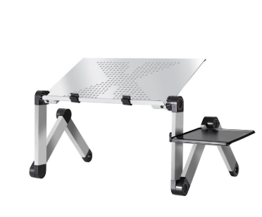 shop.plusyouclub 0 Sliver / 420 Laptop Table Stand With Adjustable Folding Ergonomic Design Stand Notebook Desk For Ultrabook Netbook Or Tablet With Mouse Pad