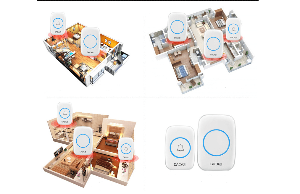 shop.plusyouclub 0 Wireless doorbell home new  long-distance remote control old pager Intelligent exchange doorbell