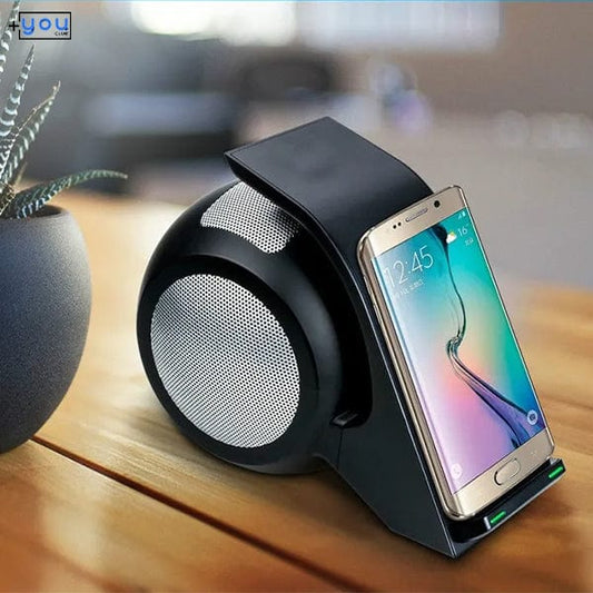 shop.plusyouclub 0 Wireless Phone Charging Stand and Speaker